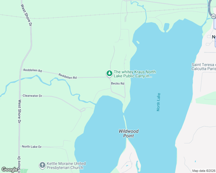 map of restaurants, bars, coffee shops, grocery stores, and more near N73W32355 River Road in Hartland