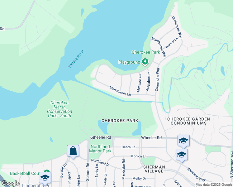 map of restaurants, bars, coffee shops, grocery stores, and more near 945 Menomonie Lane in Madison