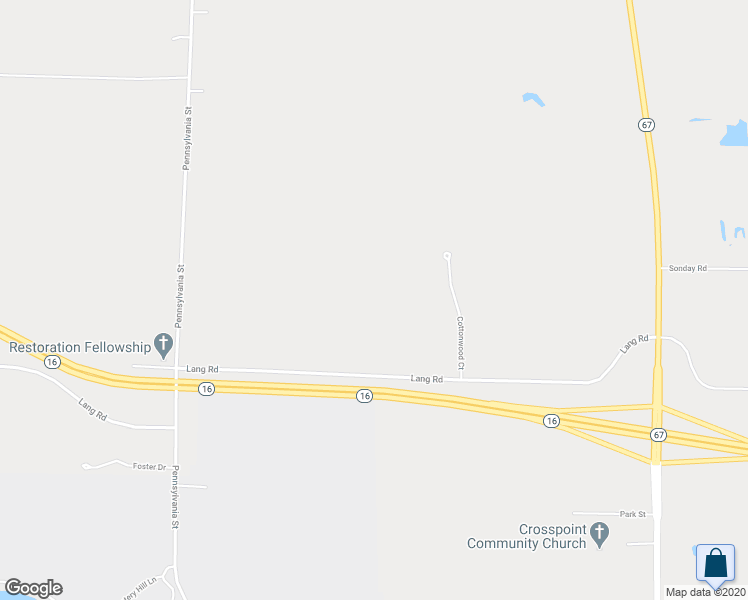 map of restaurants, bars, coffee shops, grocery stores, and more near N72W38508 Lang Road in Oconomowoc