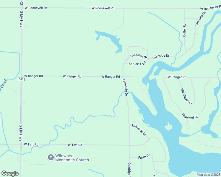 map of restaurants, bars, coffee shops, grocery stores, and more near 4735 West Ranger Road in Perrinton