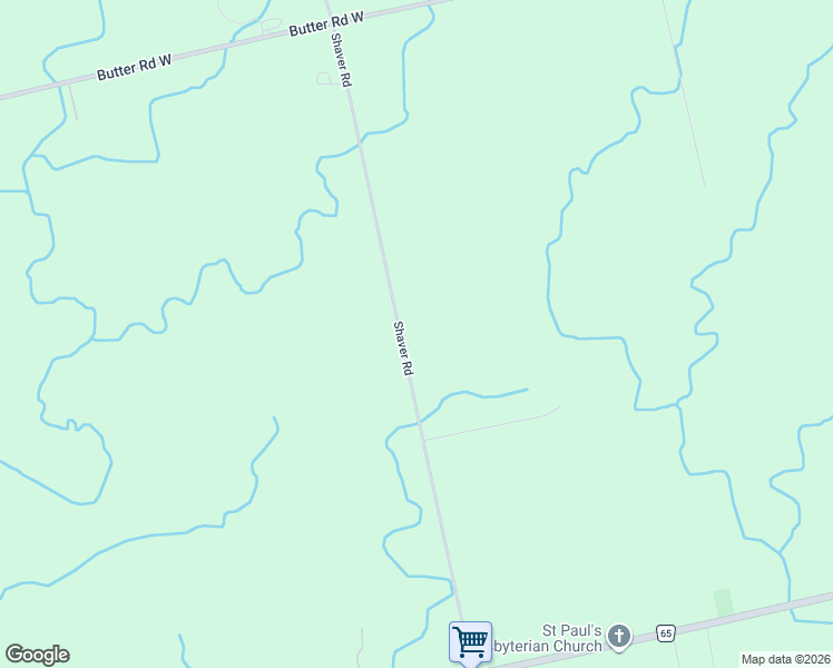 map of restaurants, bars, coffee shops, grocery stores, and more near 1863 Shaver Road in Hamilton