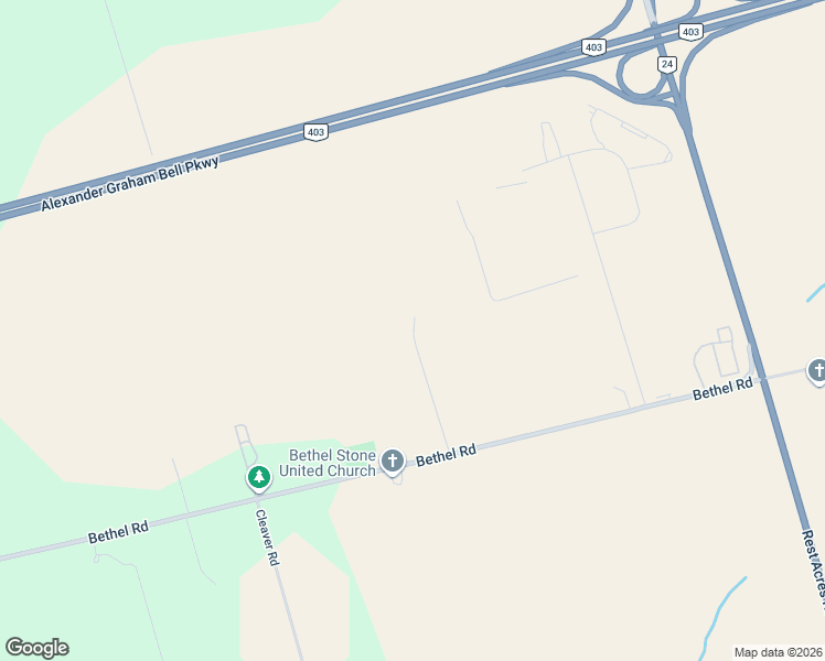 map of restaurants, bars, coffee shops, grocery stores, and more near Unnamed Road in Brant