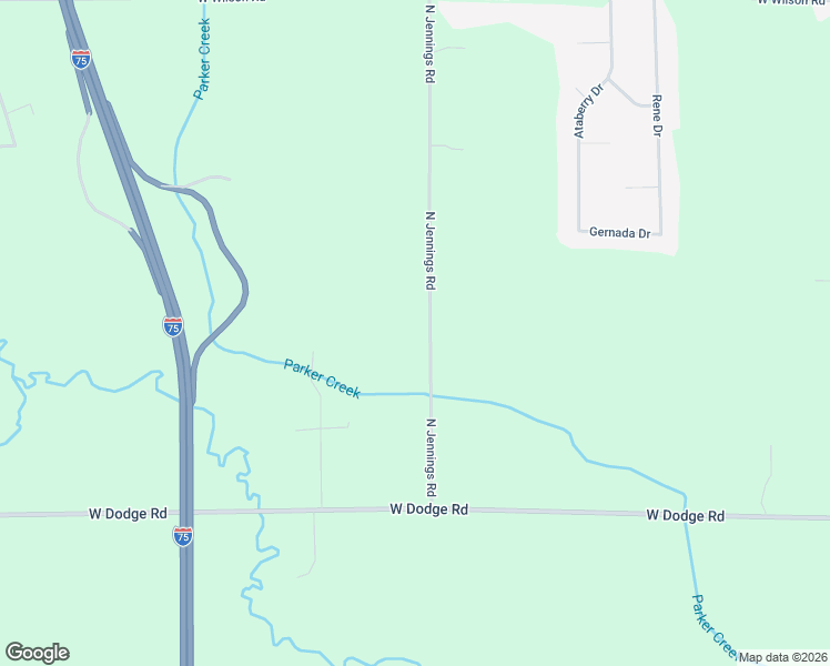 map of restaurants, bars, coffee shops, grocery stores, and more near 10181 North Jennings Road in Clio