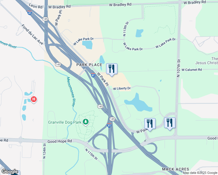 map of restaurants, bars, coffee shops, grocery stores, and more near in Milwaukee