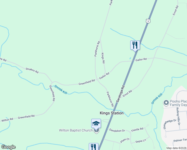 map of restaurants, bars, coffee shops, grocery stores, and more near 182 Parkhurst Road in Gansevoort