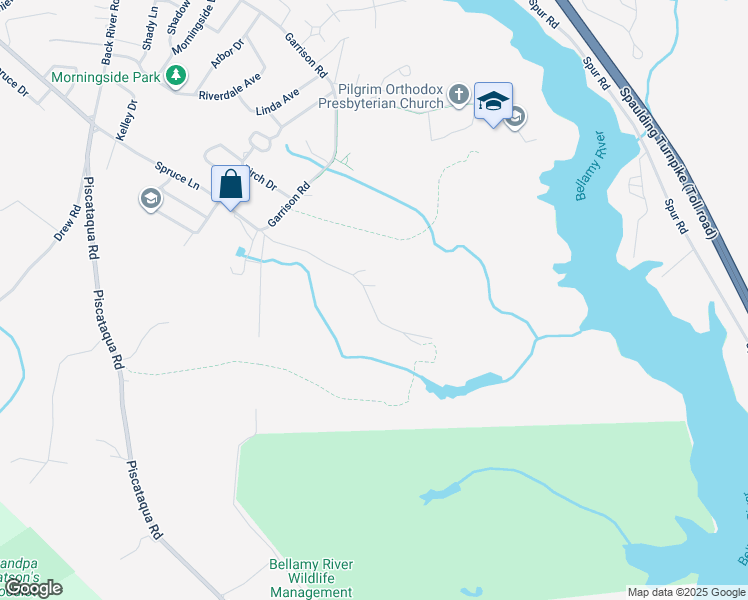 map of restaurants, bars, coffee shops, grocery stores, and more near 229 Spruce Lane Extension in Dover