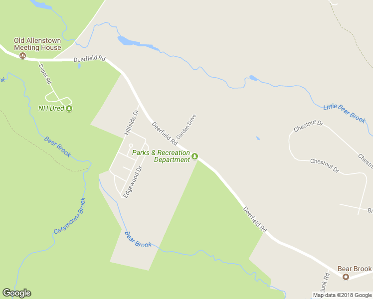 map of restaurants, bars, coffee shops, grocery stores, and more near 244 Deerfield Road in Allenstown