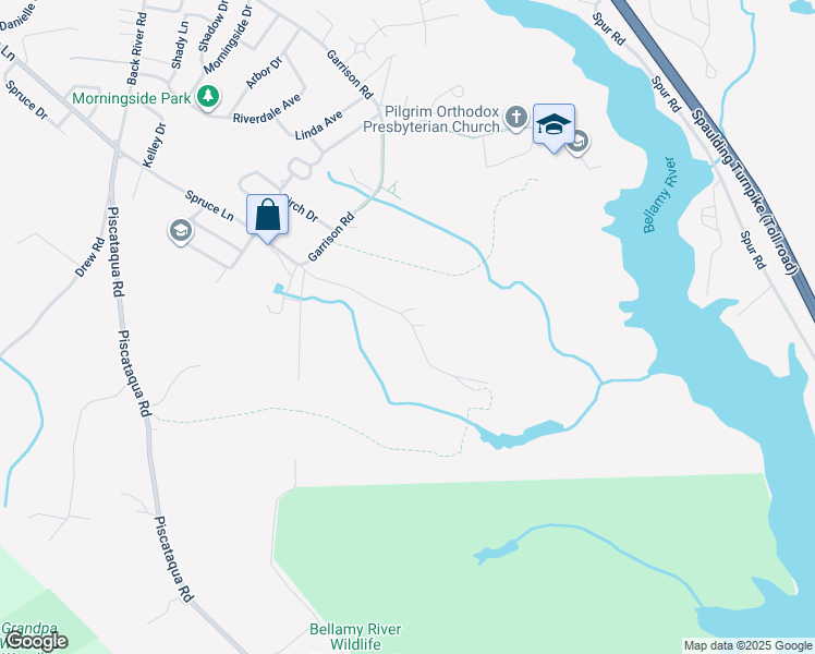map of restaurants, bars, coffee shops, grocery stores, and more near 229 Spruce Lane Extension in Dover