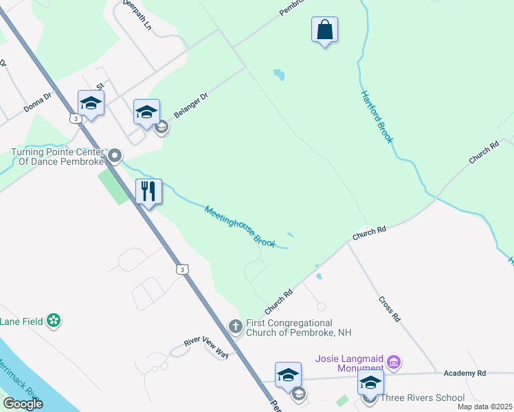 map of restaurants, bars, coffee shops, grocery stores, and more near 335 Pembroke Street in Pembroke