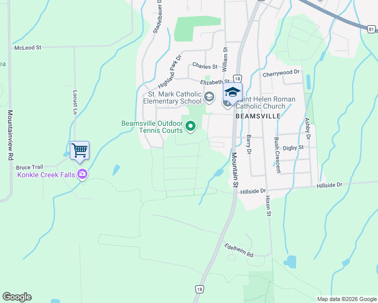 map of restaurants, bars, coffee shops, grocery stores, and more near 4083 Healing Street in Lincoln