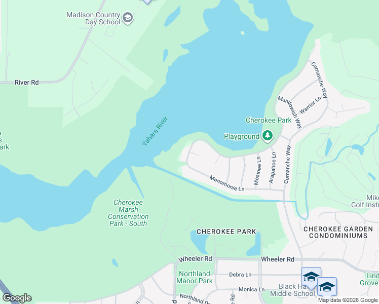 map of restaurants, bars, coffee shops, grocery stores, and more near 0 Menomonie Court in Madison