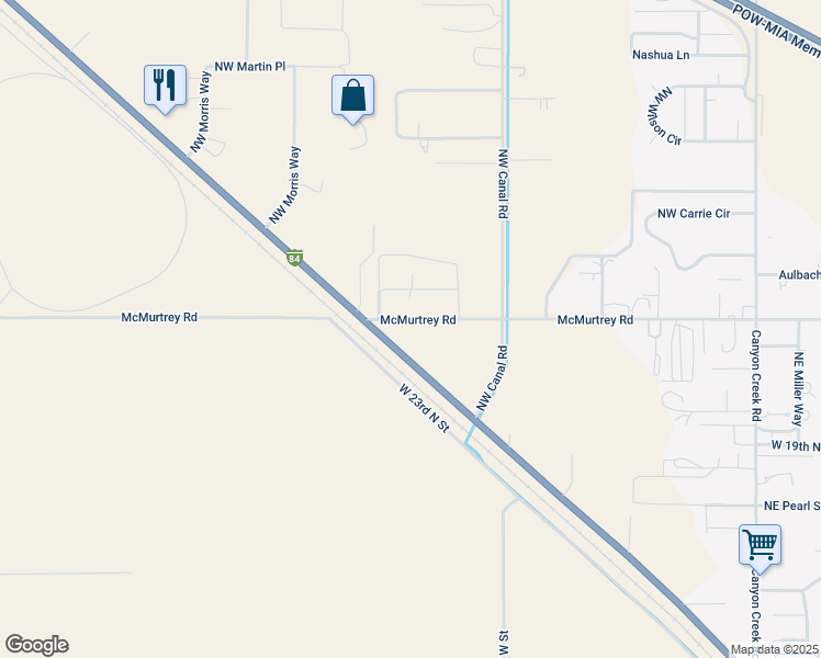 map of restaurants, bars, coffee shops, grocery stores, and more near 2290 Sunset Strip in Mountain Home