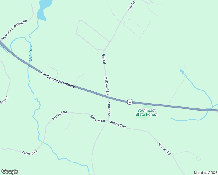 map of restaurants, bars, coffee shops, grocery stores, and more near 5 McDaniel Road in Nottingham