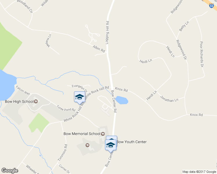 map of restaurants, bars, coffee shops, grocery stores, and more near 4 White Rock Hill Road in Bow