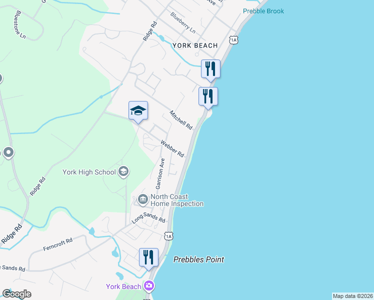 map of restaurants, bars, coffee shops, grocery stores, and more near 297 Long Beach Avenue in York