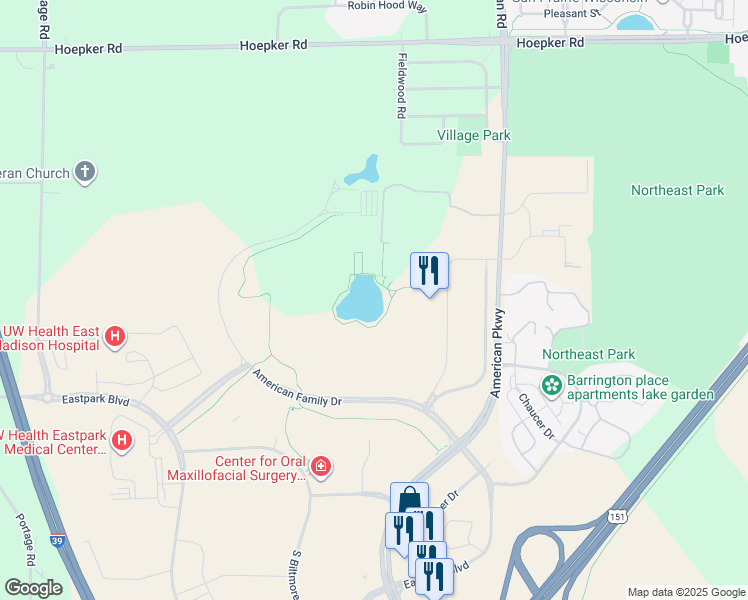 map of restaurants, bars, coffee shops, grocery stores, and more near in Madison