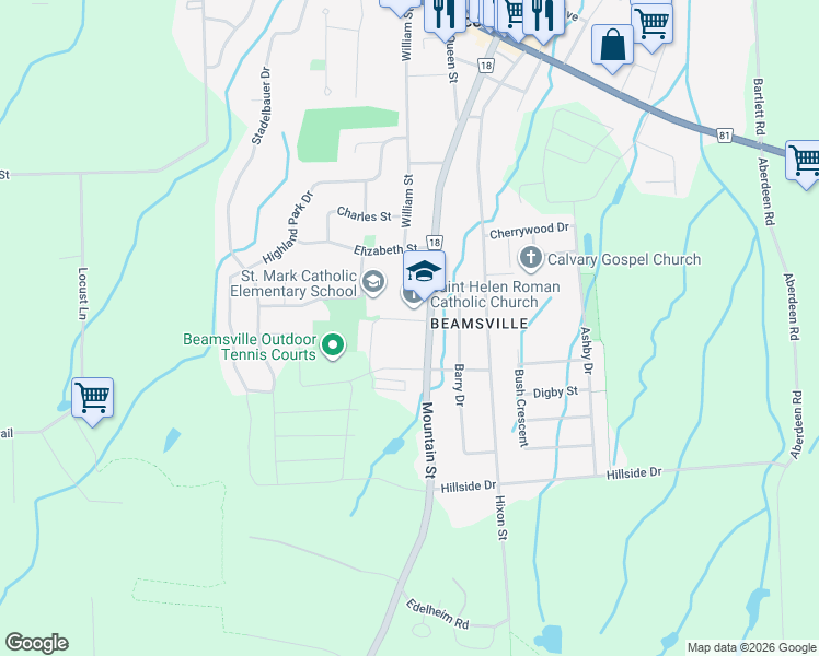 map of restaurants, bars, coffee shops, grocery stores, and more near 5052 Cassandra Drive in Lincoln