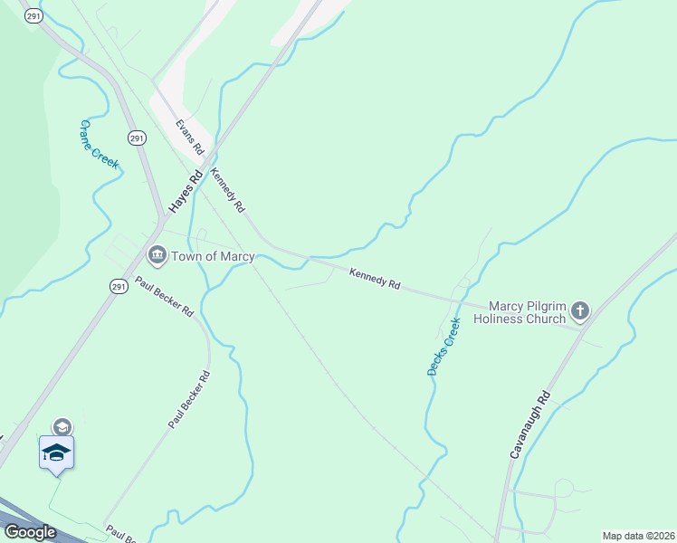map of restaurants, bars, coffee shops, grocery stores, and more near 9250 Kennedy Road in Marcy