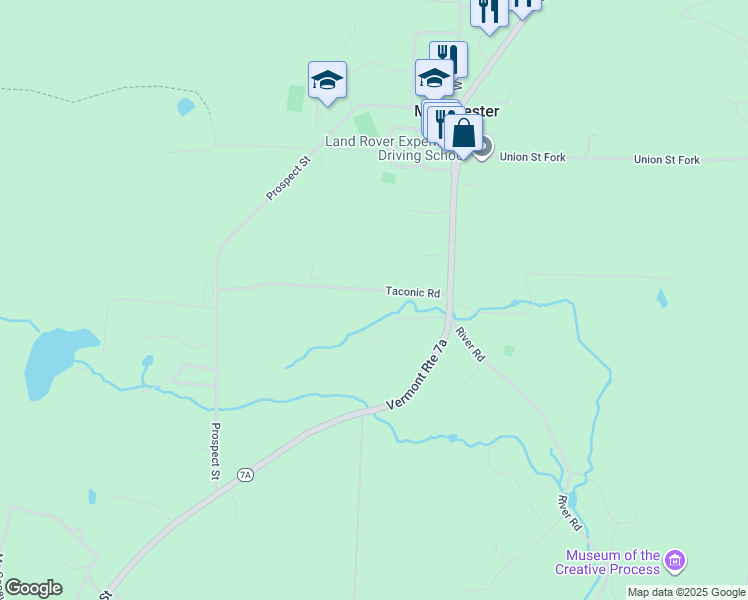 map of restaurants, bars, coffee shops, grocery stores, and more near 144 Taconic Road in Manchester