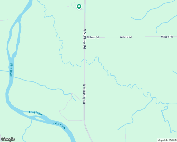 map of restaurants, bars, coffee shops, grocery stores, and more near 10400 North McKinley Road in Montrose Township