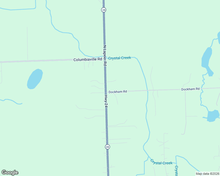 map of restaurants, bars, coffee shops, grocery stores, and more near 5 Dockham Road in Columbiaville