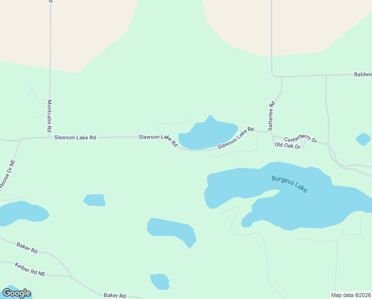map of restaurants, bars, coffee shops, grocery stores, and more near 11309-11579 Slawson Lake Road in Greenville