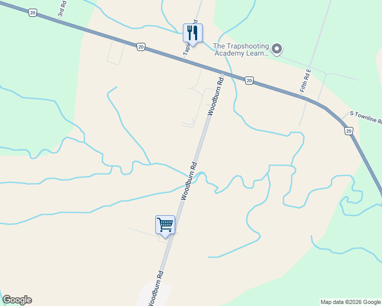 map of restaurants, bars, coffee shops, grocery stores, and more near 218 Woodburn Road in Hamilton