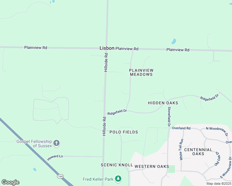 map of restaurants, bars, coffee shops, grocery stores, and more near W249N7708 Hillside Road in Sussex