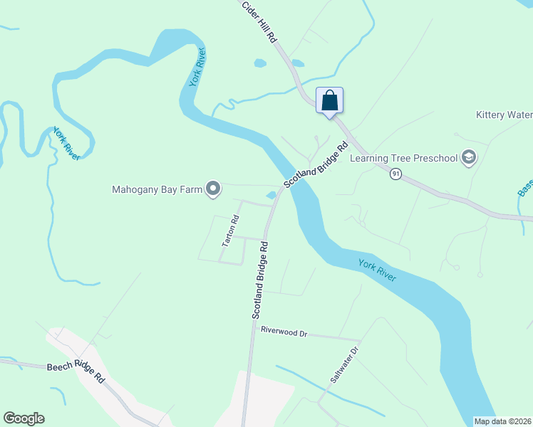 map of restaurants, bars, coffee shops, grocery stores, and more near 37 Scotland Bridge Road in York