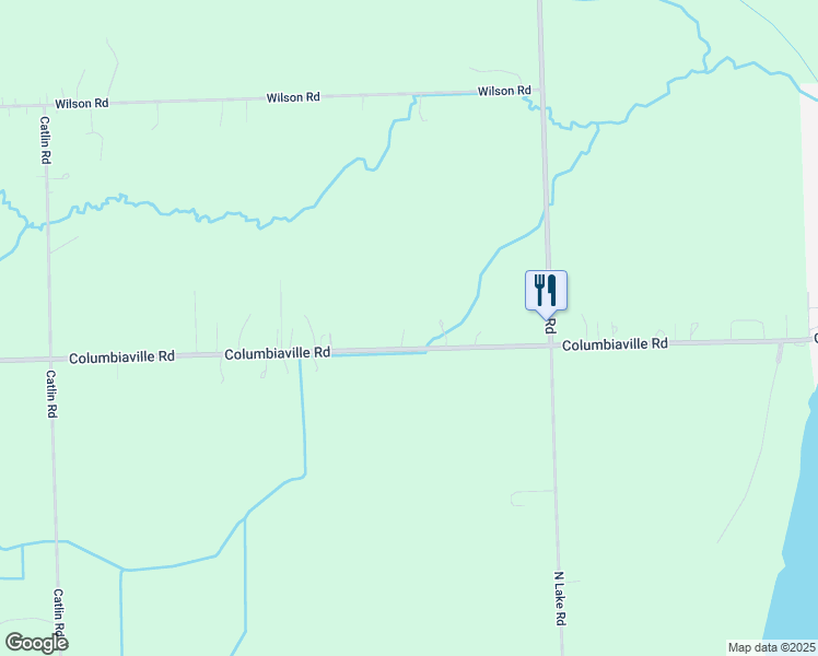 map of restaurants, bars, coffee shops, grocery stores, and more near 5122 Columbiaville Road in Columbiaville