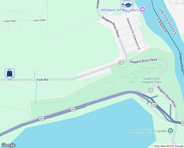 map of restaurants, bars, coffee shops, grocery stores, and more near 2015 Niagara Regional Road 81 in Niagara-on-the-Lake