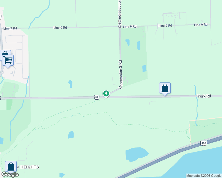 map of restaurants, bars, coffee shops, grocery stores, and more near 248-268 Concession 2 Road in Niagara-on-the-Lake