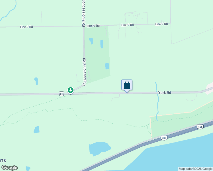 map of restaurants, bars, coffee shops, grocery stores, and more near 1750 York Road in Niagara-on-the-Lake