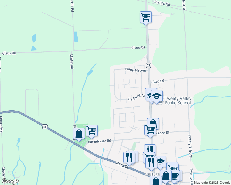map of restaurants, bars, coffee shops, grocery stores, and more near 4101 Frederick Avenue in Lincoln