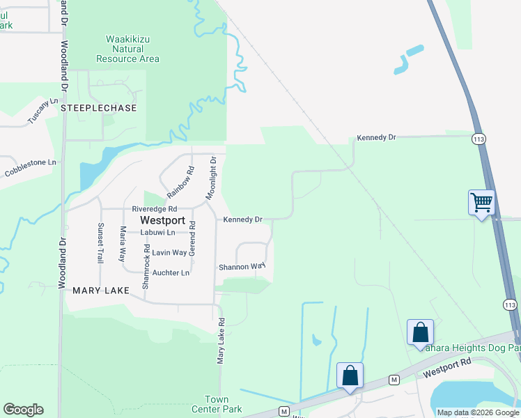 map of restaurants, bars, coffee shops, grocery stores, and more near 5537 Kennedy Drive in Waunakee