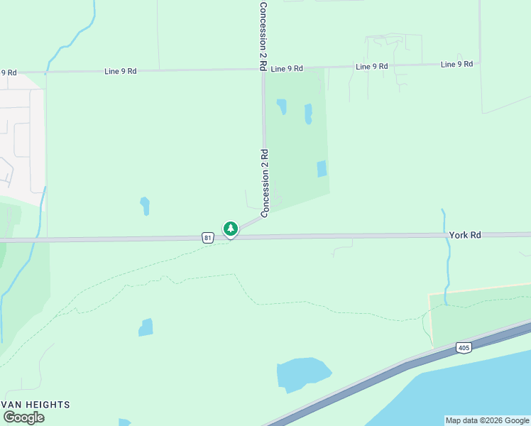 map of restaurants, bars, coffee shops, grocery stores, and more near 268 Concession 2 Road in Niagara-on-the-Lake