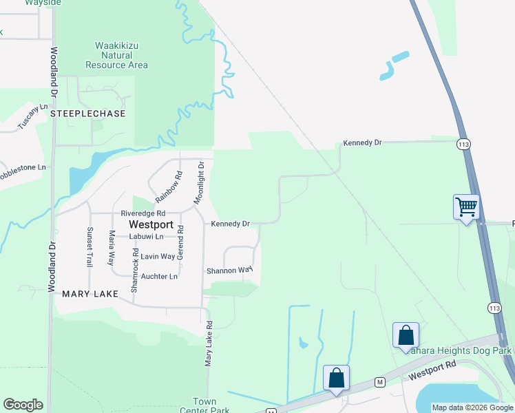 map of restaurants, bars, coffee shops, grocery stores, and more near 5537 Kennedy Drive in Waunakee