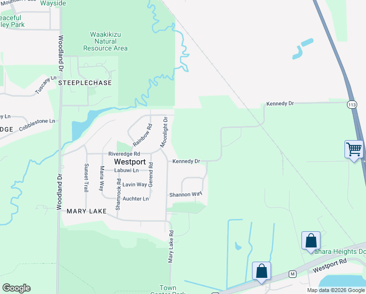 map of restaurants, bars, coffee shops, grocery stores, and more near 5543 Kennedy Drive in Waunakee