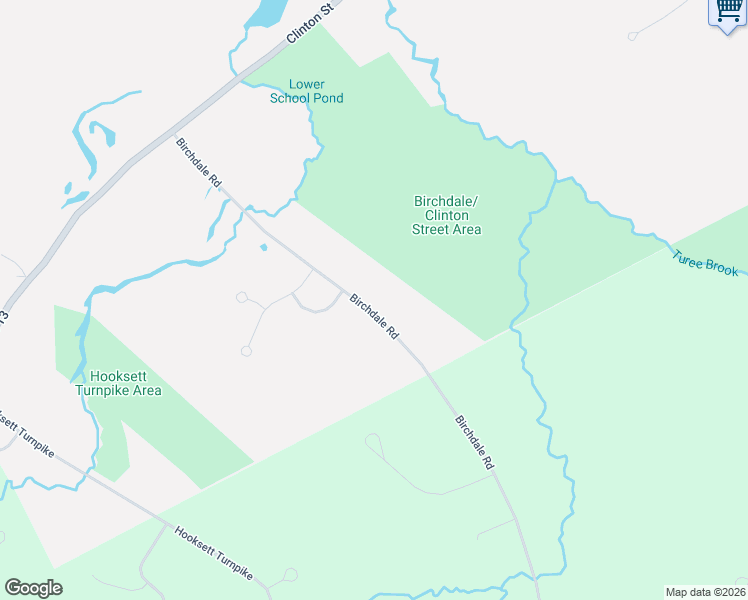 map of restaurants, bars, coffee shops, grocery stores, and more near 57 Birchdale Road in Concord