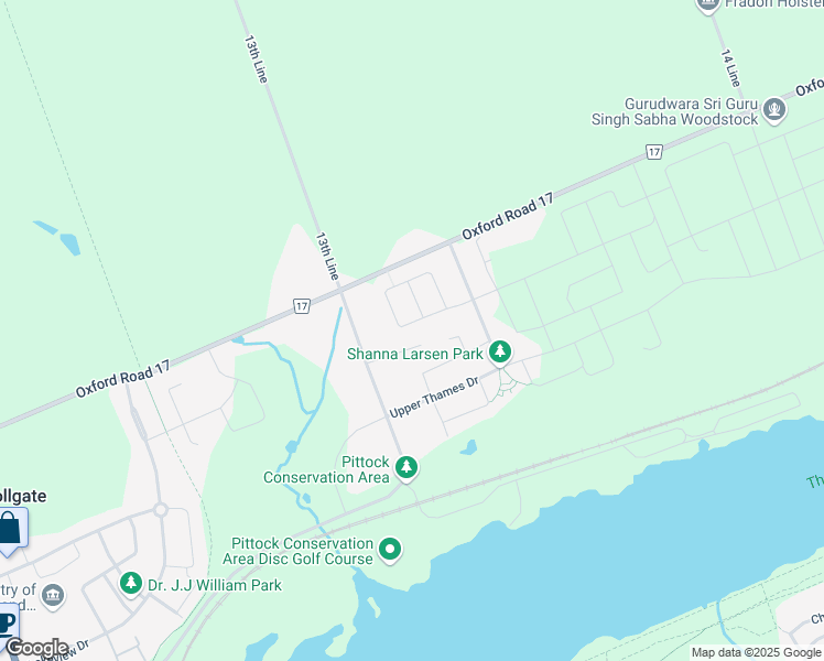 map of restaurants, bars, coffee shops, grocery stores, and more near 346 Thompson Street in Woodstock