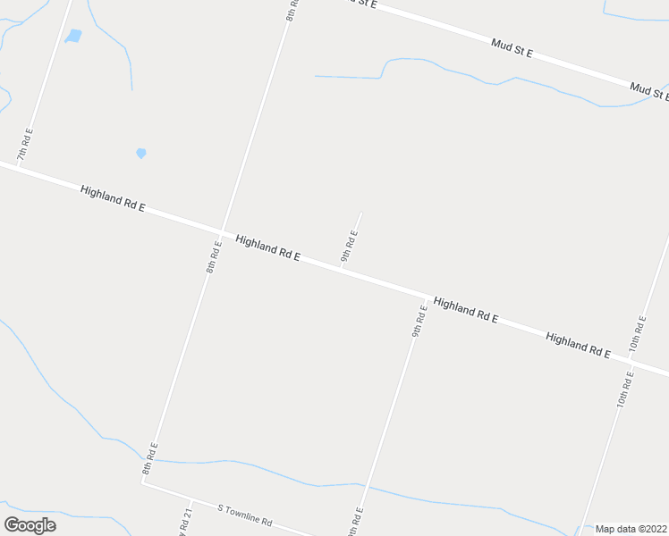 map of restaurants, bars, coffee shops, grocery stores, and more near 975 Highland Road East in Hamilton