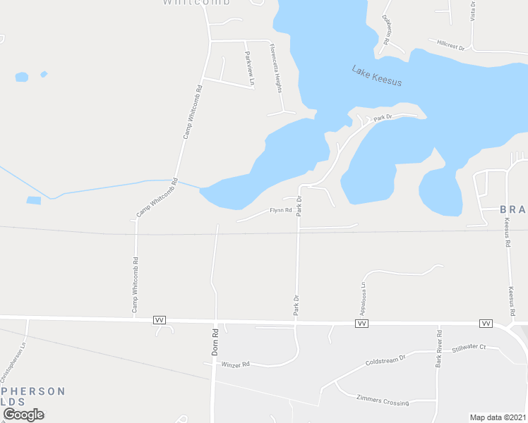 map of restaurants, bars, coffee shops, grocery stores, and more near Flynn Road in Hartland