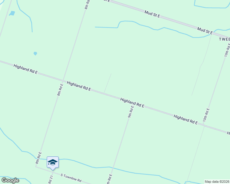 map of restaurants, bars, coffee shops, grocery stores, and more near 965 Highland Road East in Hamilton