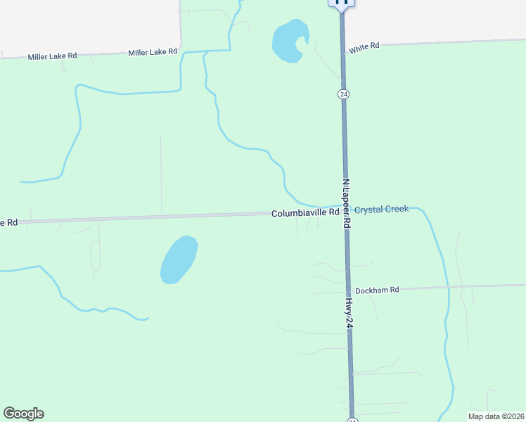 map of restaurants, bars, coffee shops, grocery stores, and more near 130 Columbiaville Road in Columbiaville