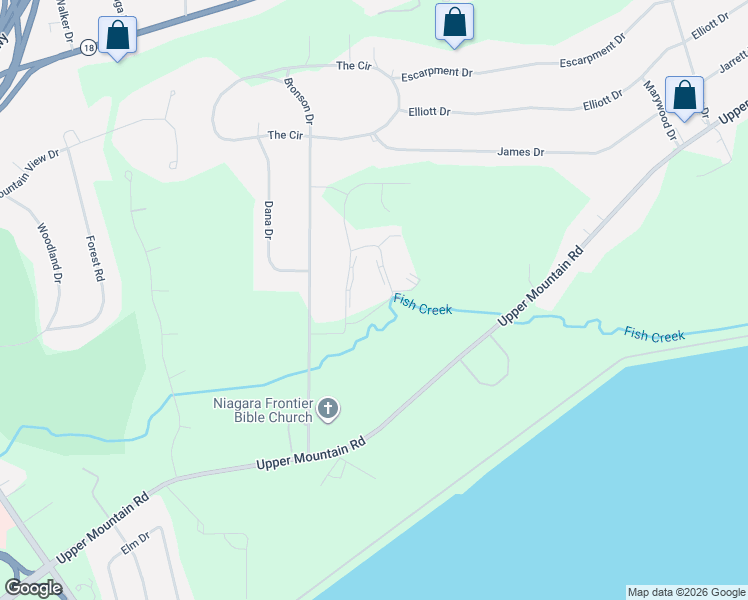 map of restaurants, bars, coffee shops, grocery stores, and more near 817 Hackney Lane in Lewiston