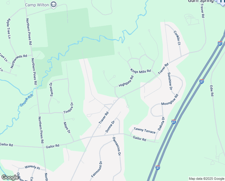 map of restaurants, bars, coffee shops, grocery stores, and more near 2 Tom Sawyer Drive in Gansevoort