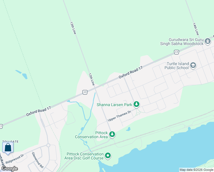 map of restaurants, bars, coffee shops, grocery stores, and more near 561 Baldwin Crescent in Woodstock