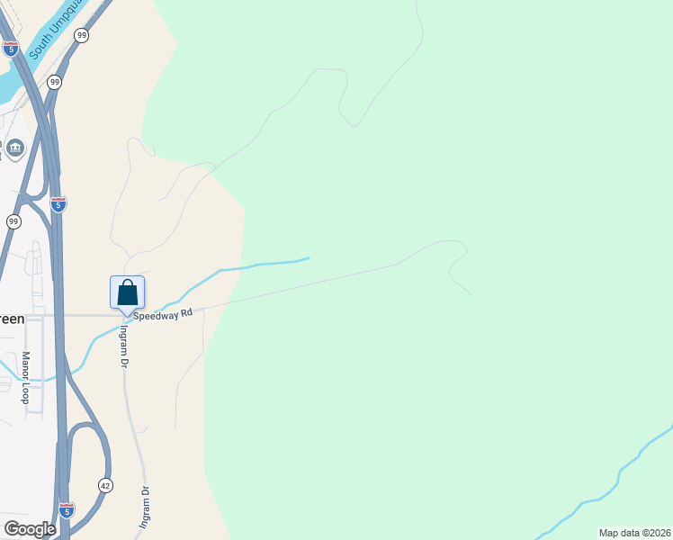 map of restaurants, bars, coffee shops, grocery stores, and more near 898 Speedway Road in Roseburg