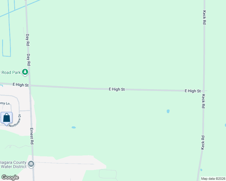 map of restaurants, bars, coffee shops, grocery stores, and more near 7172 East High Street in Lockport