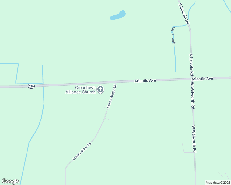 map of restaurants, bars, coffee shops, grocery stores, and more near 4416 Cream Ridge Road in Macedon